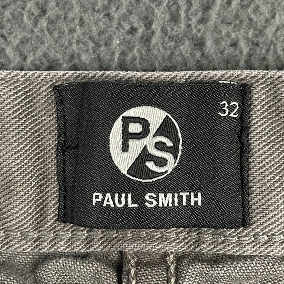 Paul Smith Jeans Mens 32x32 Gray Slim Fit Garment Dyed 9 oz Lightweight Denim - Picture 4 of 16